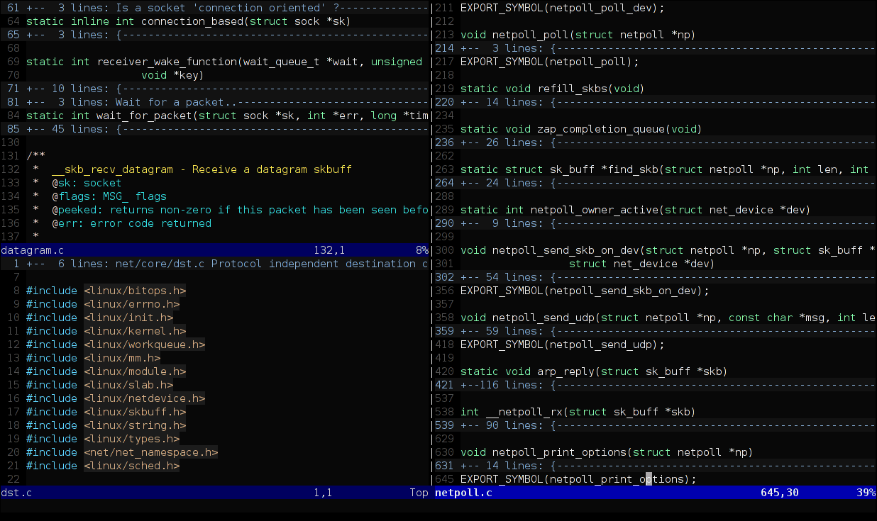Vim screenshot